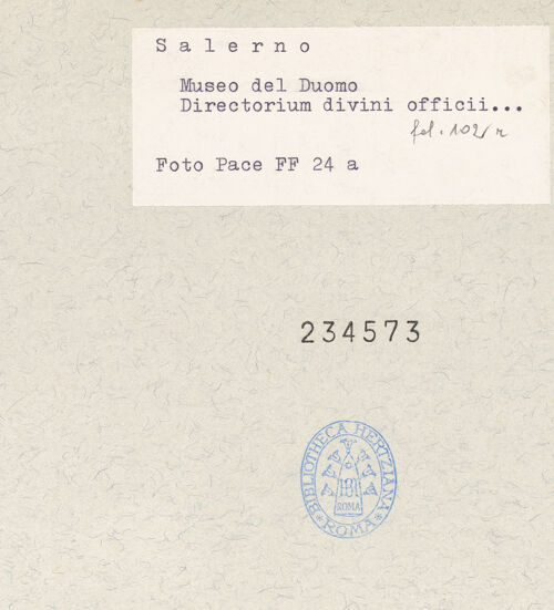 Rückseite von bh234573_recto