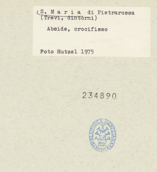 Rückseite von Getty Research Institute [https://www.deutsche-digitale-bibliothek.de/content/lizenzen/rv-ez/] Kruzifix - Christus, Detail: Kopf und Oberkörper von links, bh234890_recto. Foto: Hutzel, Max.