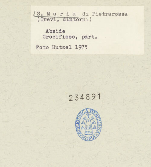 Rückseite von Getty Research Institute [https://www.deutsche-digitale-bibliothek.de/content/lizenzen/rv-ez/] Kruzifix - Gesamtansicht, bh234891_recto. Foto: Hutzel, Max.