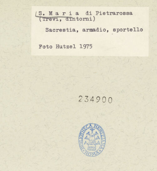 Rückseite von Getty Research Institute [https://www.deutsche-digitale-bibliothek.de/content/lizenzen/rv-ez/] Bemalter Sakristeischrank - Linker Schrankflügel, Innenseite: heiliger Paulus, bh234900_recto. Foto: Hutzel, Max.