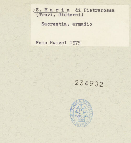 Rückseite von Getty Research Institute [https://www.deutsche-digitale-bibliothek.de/content/lizenzen/rv-ez/] Bemalter Sakristeischrank - Linker Schrankflügel, Vorderseite: heiliger Ämilianus von Trevi, bh234902_recto. Foto: Hutzel, Max.