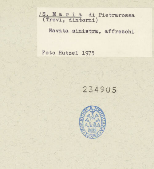 Rückseite von Getty Research Institute [https://www.deutsche-digitale-bibliothek.de/content/lizenzen/rv-ez/] Madonnen- und Heiligendarstellungen - Gesamtansicht (oben: Verkündigung und Madonna, 1436), bh234905_recto. Foto: Hutzel, Max.