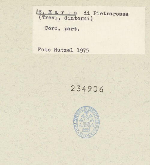 Rückseite von Getty Research Institute [https://www.deutsche-digitale-bibliothek.de/content/lizenzen/rv-ez/] Fragmente einer Ausmalung mit biblischen Szenen, Evangelisten und HeiligenVertreibung Joachims aus dem Tempel - Teilansicht, bh234906_recto. Foto: Hutzel, Max.