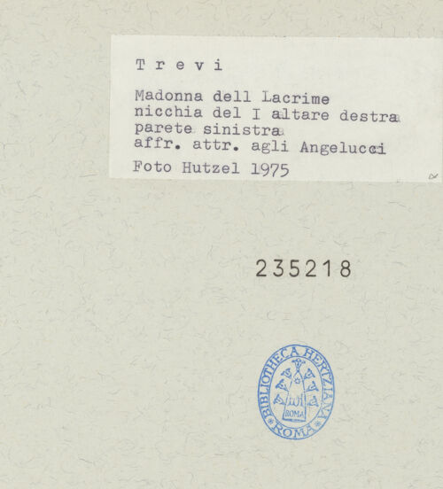 Rückseite von Getty Research Institute [https://www.deutsche-digitale-bibliothek.de/content/lizenzen/rv-ez/] Kapellendekoration mit Verkündigung, Wundern des heiligen Ubaldus, Heiligen und ProphetenLinke Laibung: Johannes der Täufer - Gesamtansicht, bh235218_recto. Foto: Hutzel, Max.