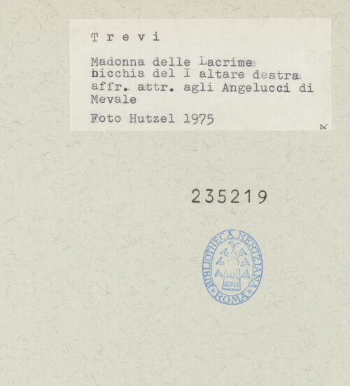 Rückseite von Getty Research Institute [https://www.deutsche-digitale-bibliothek.de/content/lizenzen/rv-ez/] Kapellendekoration mit Verkündigung, Wundern des heiligen Ubaldus, Heiligen und ProphetenBogenlaibung: Gottvater und Szenen aus dem Marienleben - Scheitel der Bogenlaibung: Tondo mit Gottvater, Flucht nach Ägypten und Sposalizio, Untersicht, bh235219_recto. Foto: Hutzel, Max.