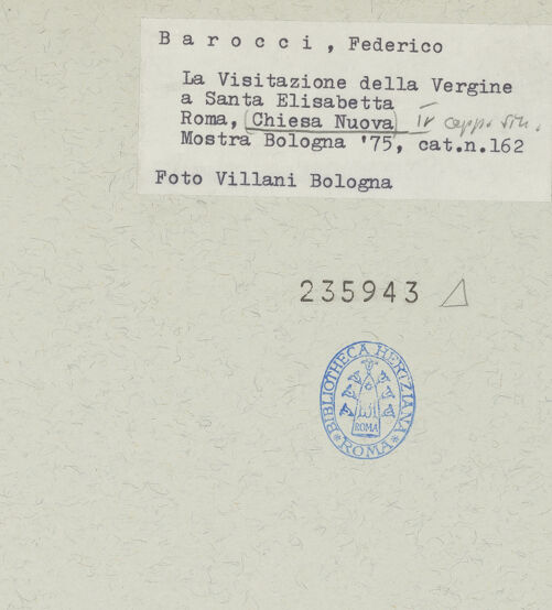 Rückseite von Villani [https://www.deutsche-digitale-bibliothek.de/content/lizenzen/rv-ez/] Mariä Heimsuchung - , bh235943_recto. Foto.