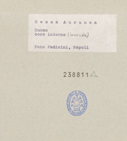 Rückseite von Pedicini, Luciano [https://www.deutsche-digitale-bibliothek.de/content/lizenzen/rv-ez/] DuomoWinterchor - Innenansicht, bh238811_recto. Foto: Pedicini, Luciano.