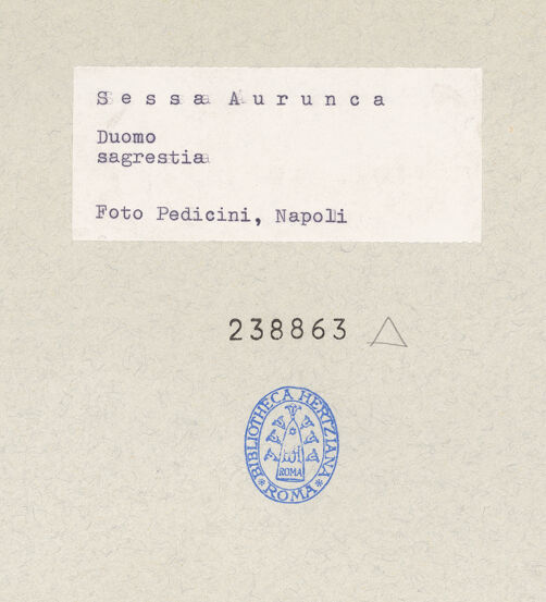 Rückseite von Pedicini, Luciano [https://www.deutsche-digitale-bibliothek.de/content/lizenzen/rv-ez/] Frontalansicht, bh238863_recto. Foto: Pedicini, Luciano.