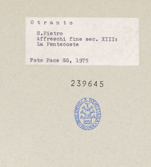 Rückseite von Pace, Valentino [https://www.deutsche-digitale-bibliothek.de/content/lizenzen/rv-ez/] Szenen aus dem Buch Genesis und aus dem Leben von Christus (erste und zweite Schicht)Mittelschiff, Ostgewölbe: das Anastasis, das Pfingsten, die Geburt Christi und der Hinweis an die Hirten - Pfingsten (Südseite, oben), bh239645_recto. Foto: Pace, Valentino.