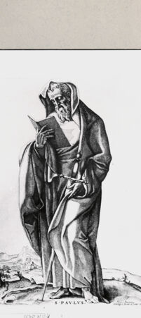 Rückseite von Bibliotheca Hertziana [http://creativecommons.org/publicdomain/mark/1.0/] Heiliger Paulus - , bh239994. Foto.