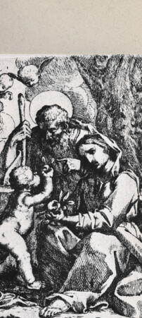 Rückseite von Bibliotheca Hertziana [http://creativecommons.org/publicdomain/mark/1.0/] Heilige Familie - , bh240019. Foto.