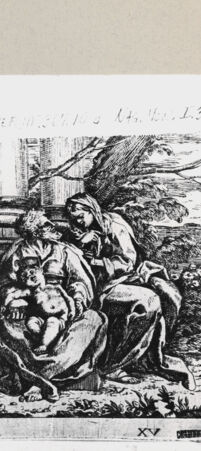 Rückseite von Bibliotheca Hertziana [http://creativecommons.org/publicdomain/mark/1.0/] Heilige Familie - , bh240122. Foto.