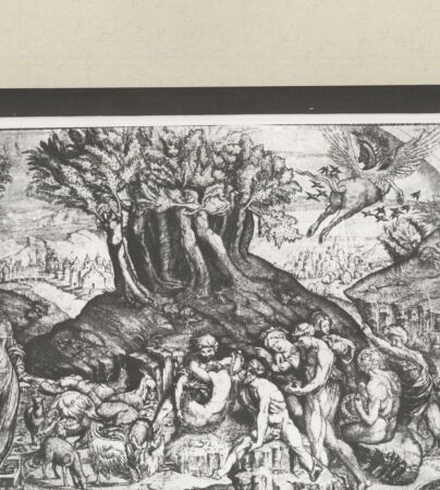 Rückseite von  [http://creativecommons.org/publicdomain/mark/1.0/] Der profanierte Parnaß - , bh240898. Foto.