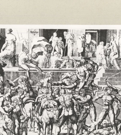 Rückseite von  [http://creativecommons.org/publicdomain/mark/1.0/] Der Raub der Sabinerinnen - , bh240905. Foto.