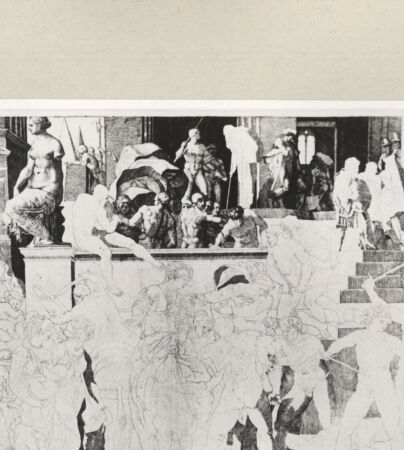 Rückseite von  [http://creativecommons.org/publicdomain/mark/1.0/] Der Raub der Sabinerinnen - , bh240906. Foto.