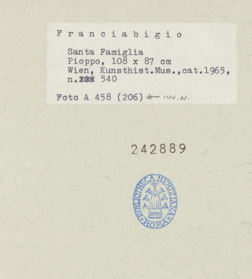 Rückseite von bh242889_recto