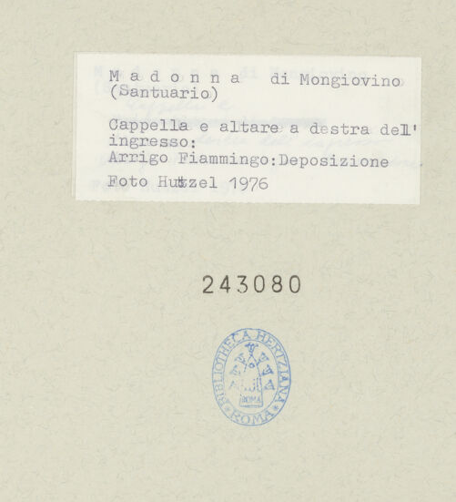 Rückseite von Getty Research Institute [https://www.deutsche-digitale-bibliothek.de/content/lizenzen/rv-ez/] Kreuzabnahme Christi - Gesamtansicht frontal, bh243080_recto. Foto: Hutzel, Max.