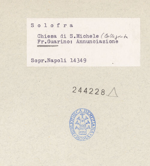 Rückseite von Sopr. BAS NA [https://www.deutsche-digitale-bibliothek.de/content/lizenzen/rv-ez/] Kassettendecke mit Szenen aus dem Neuen TestamentVerkündigung - Gesamtansicht, bh244228_recto. Foto.