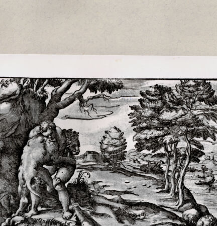 Rückseite von Graphische Sammlung Albertina [http://creativecommons.org/publicdomain/mark/1.0/] Herkules und der Löwe - , bh244281. Foto.