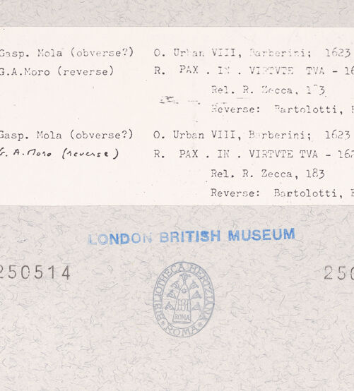 Rückseite von bh250514_bh250515_recto