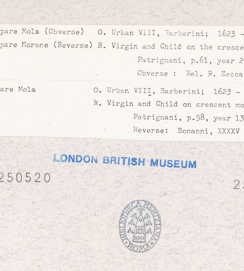 Rückseite von bh250520_bh250521_recto