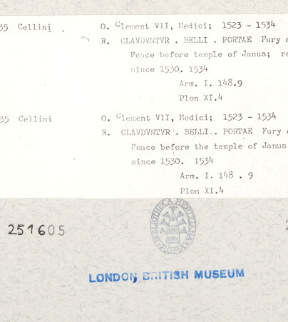 Rückseite von bh251605_bh251606_recto