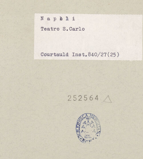 Rückseite von Courtauld Institute of Art [https://www.deutsche-digitale-bibliothek.de/content/lizenzen/rv-ez/] Oprpheus und Eurydike auf dem Weg aus der Unterwelt - Gesamtansicht, bh252564_recto. Foto.