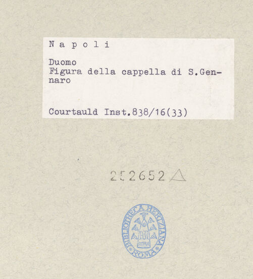 Rückseite von Courtauld Institute of Art [https://www.deutsche-digitale-bibliothek.de/content/lizenzen/rv-ez/] Heiliger Petrus - Detail: Engel mit Krone, bh252652_recto. Foto.