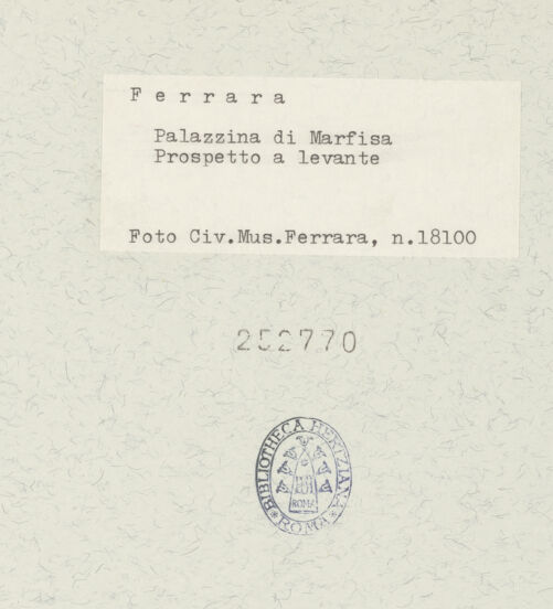 Rückseite von bh252770_recto