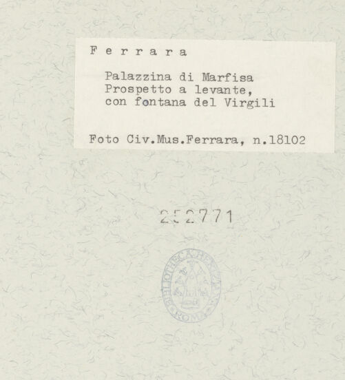 Rückseite von bh252771_recto