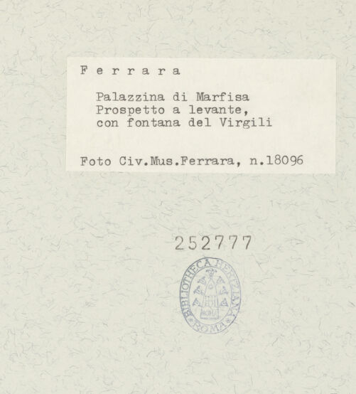 Rückseite von bh252777_recto