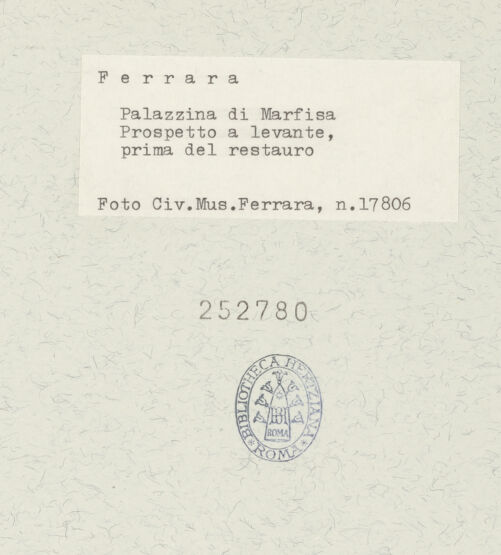 Rückseite von bh252780_recto