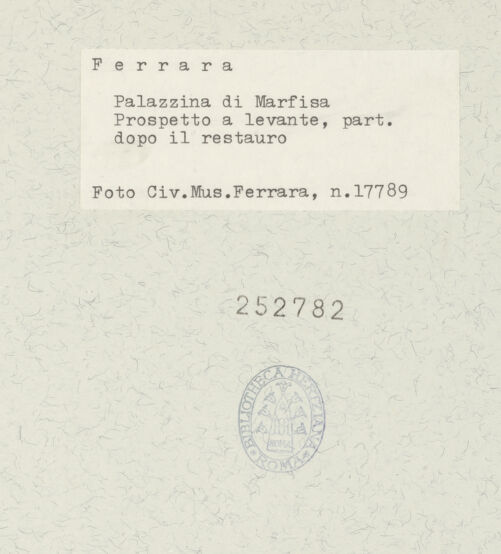 Rückseite von bh252782_recto