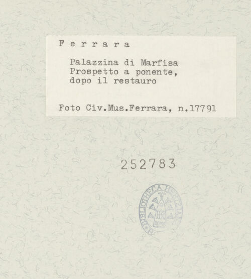 Rückseite von bh252783_recto