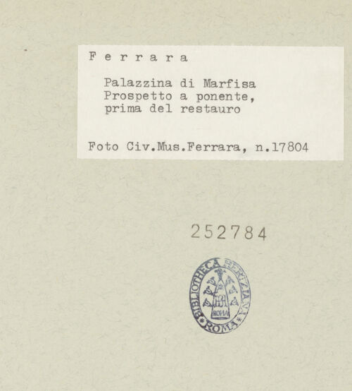 Rückseite von bh252784_recto