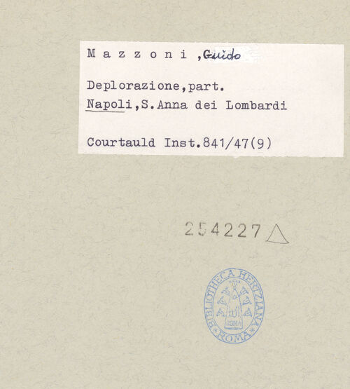 Rückseite von Courtauld Institute of Art [https://www.deutsche-digitale-bibliothek.de/content/lizenzen/rv-ez/] Beweinung ChristiChristus - Detail: Hände, bh254227_recto. Foto.