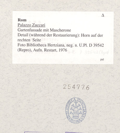 Rückseite von bh254776_recto