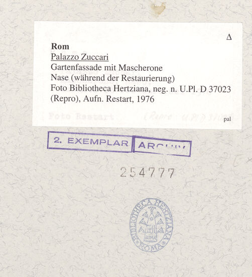 Rückseite von bh254777_recto