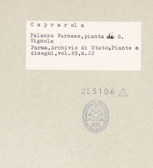 Rückseite von bh255106_recto