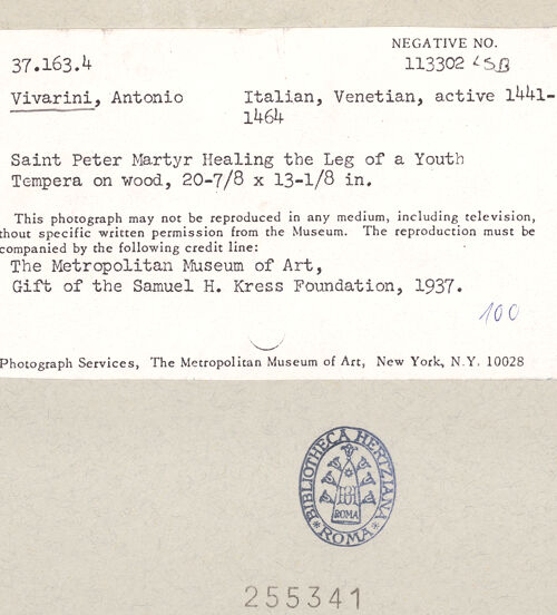 Rückseite von bh255341_recto