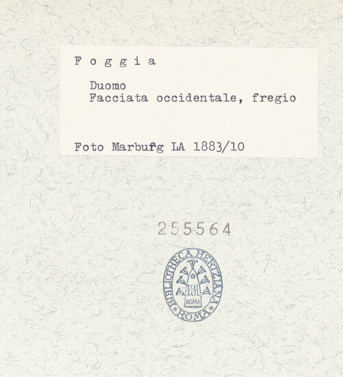 Rückseite von bh255564_recto