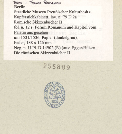 Rückseite von bh255889_recto