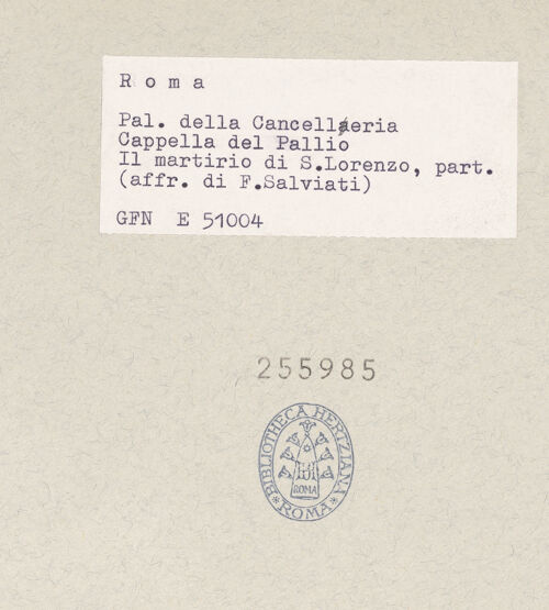 Rückseite von bh255985_recto