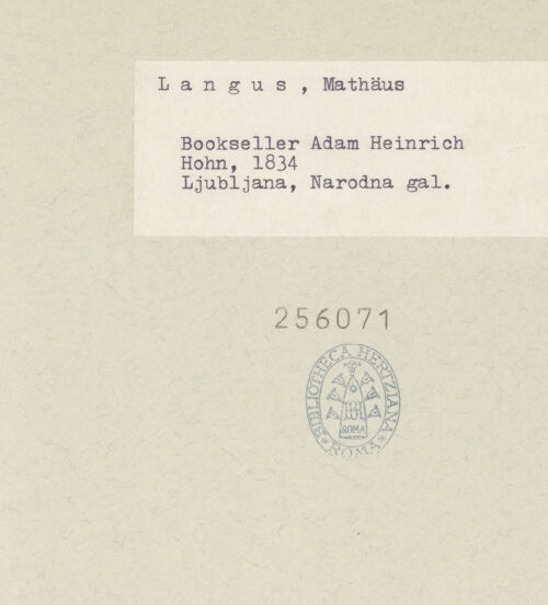 Rückseite von bh256071_recto