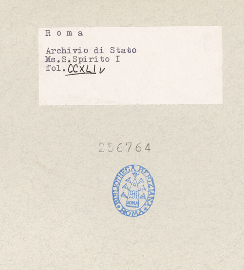 Rückseite von bh256764_recto