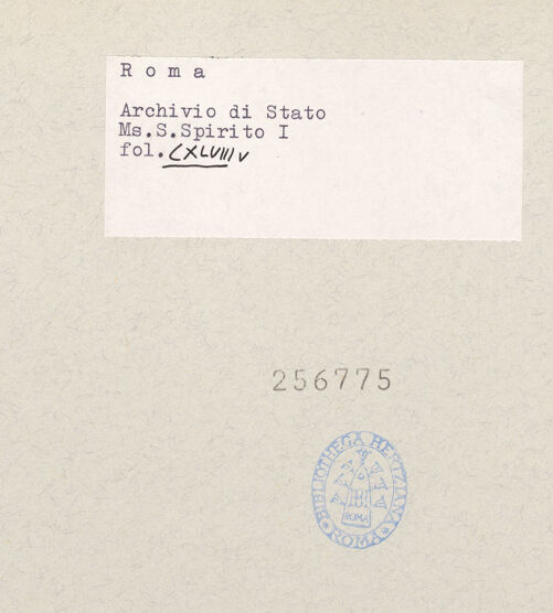 Rückseite von bh256775_recto