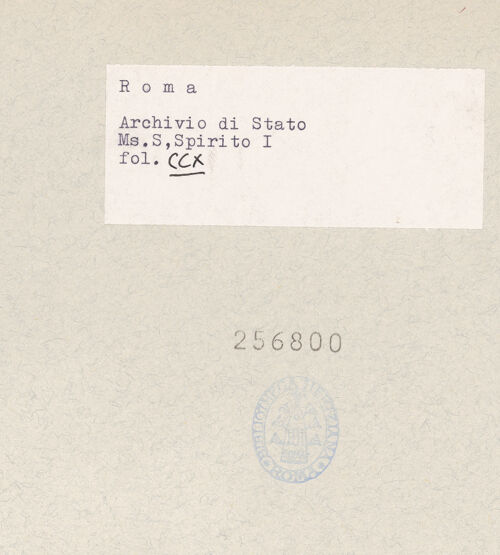 Rückseite von bh256800_recto