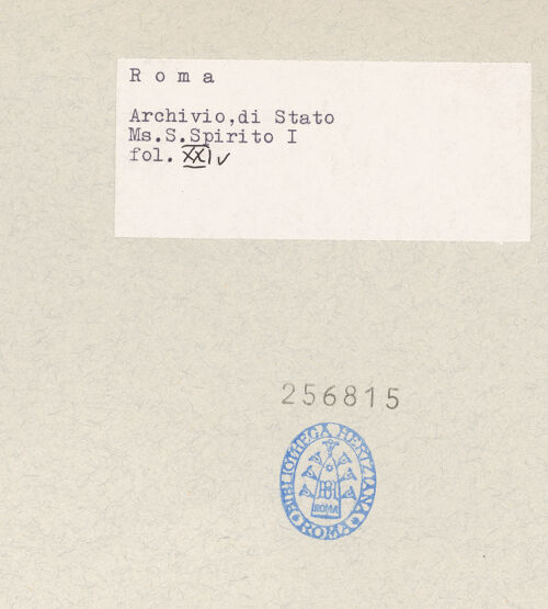 Rückseite von bh256815_recto