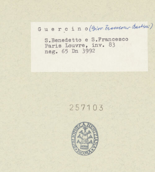 Rückseite von bh257103_recto