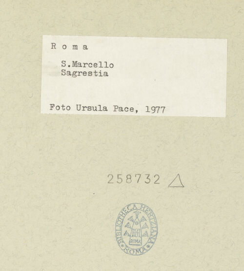 Rückseite von unbekannt [https://www.deutsche-digitale-bibliothek.de/content/lizenzen/rv-ez/] Heiliger Marcellus in der Glorie - , bh258732_recto. Foto: Fischer Pace, Ursula.